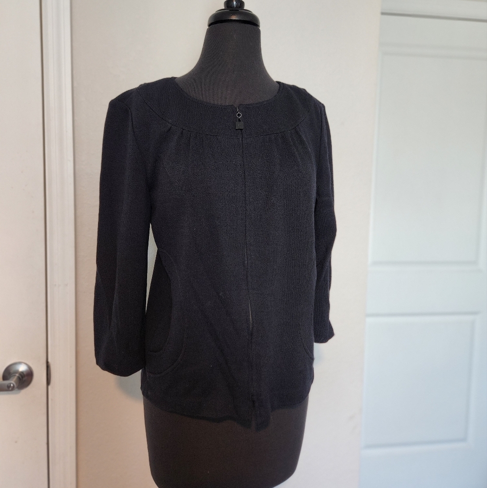 St. John Elegant Black Blouse